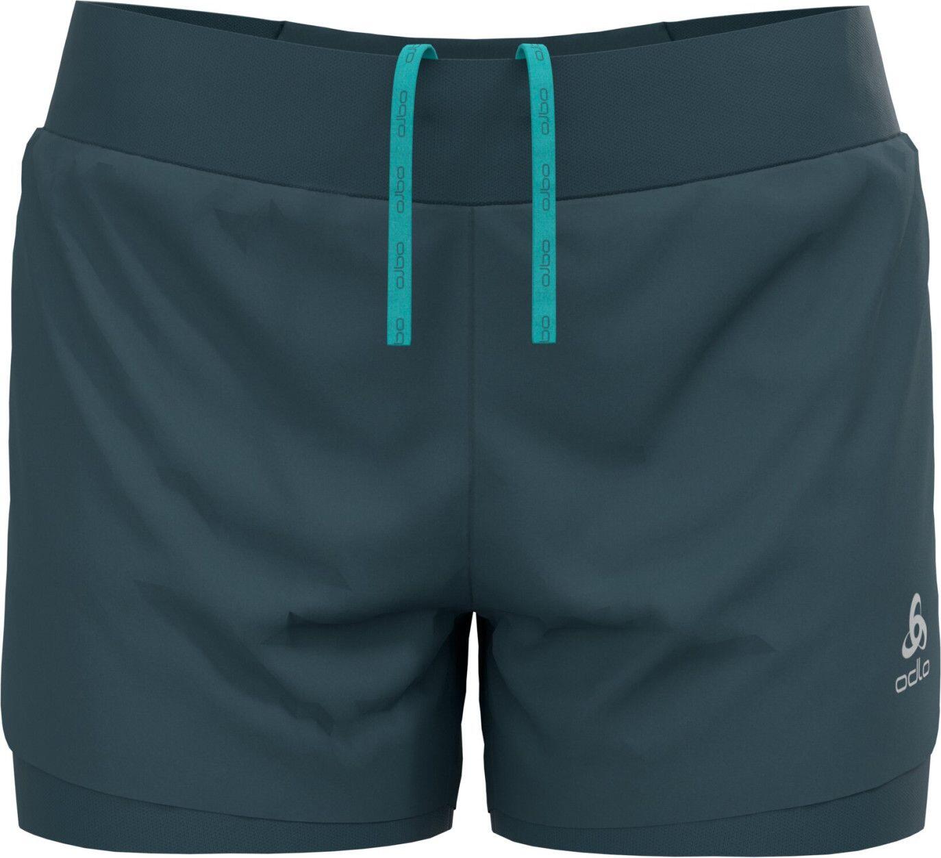 Short 2-en-1 Odlo Zeroweight 3in Gris Femme 1/3