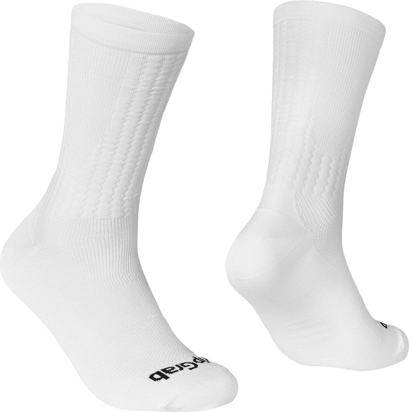 GRIPGRAB Faststream Aero Cycling Socks White - S - (38-41)