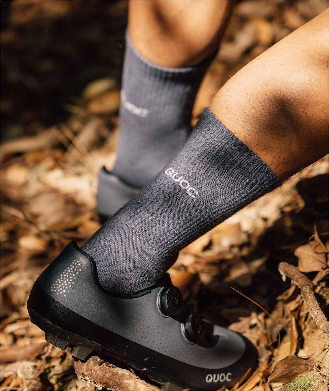 Calzini Quoc All Road Charcoal Blue 4/6