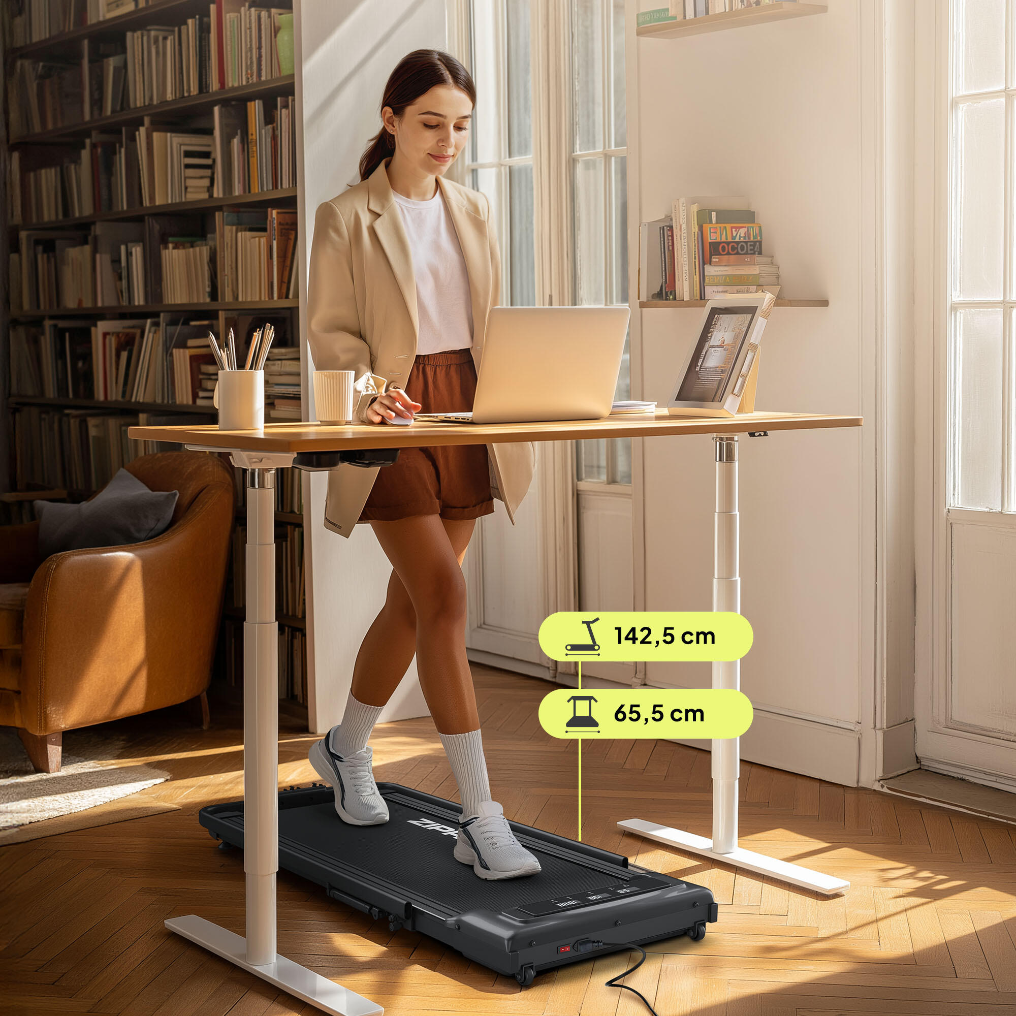 Tapis de marche pliable Newlite Air 110 x 42 cm, télécommande, Bluetooth 7/7