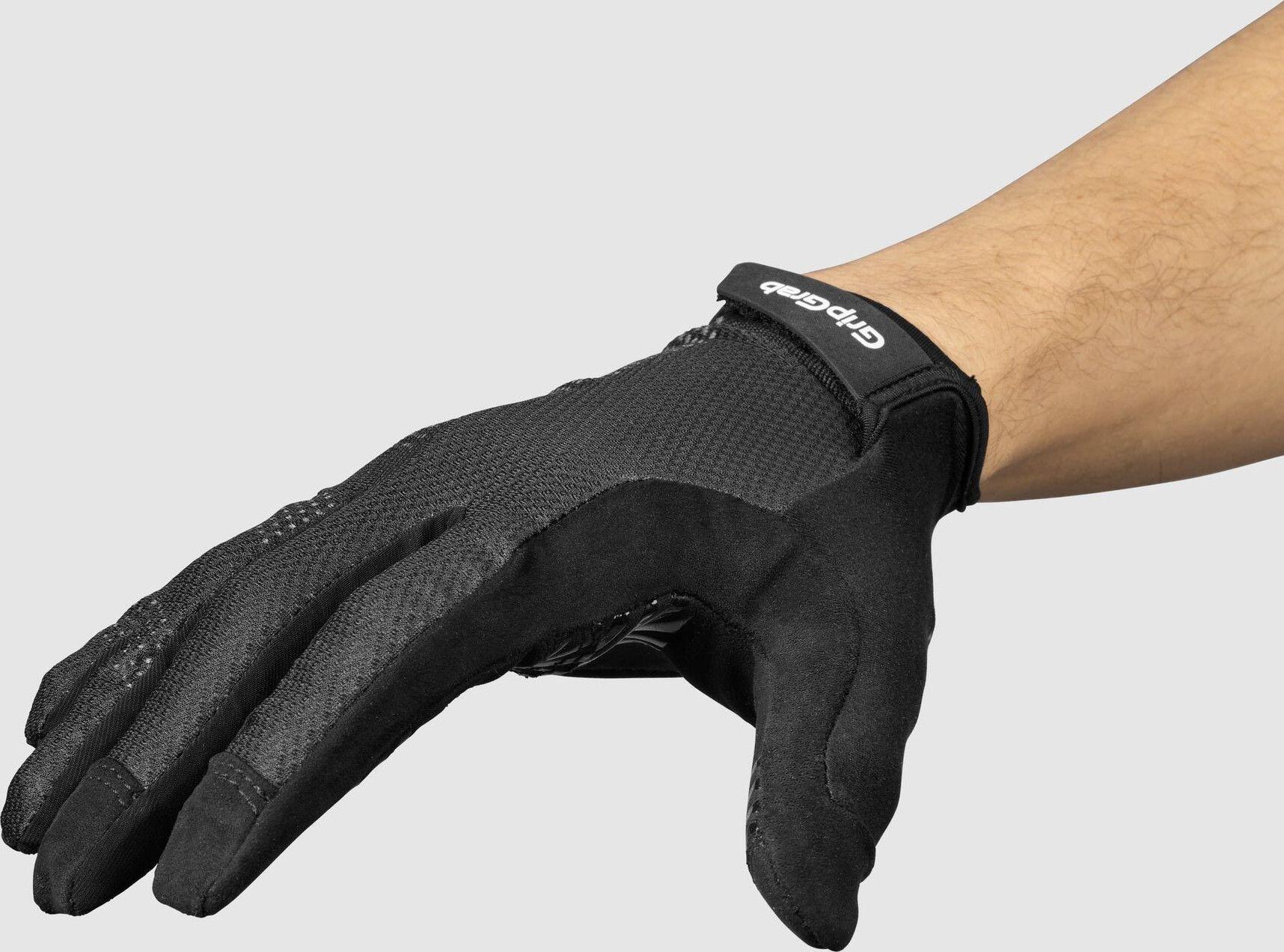 GripGrab RIDE Lite Padded Summer Long Gloves Black 5/6