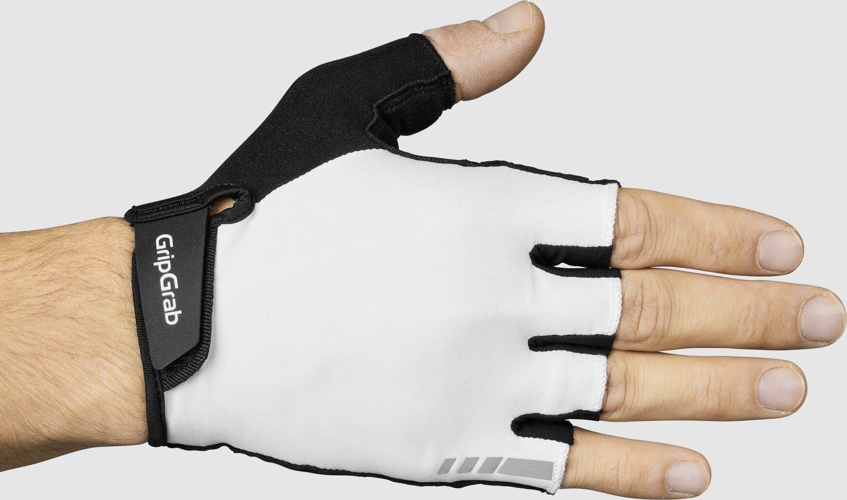 Guantes Cortos Acolchados de Verano GripGrab RIDE Blancos 2/5