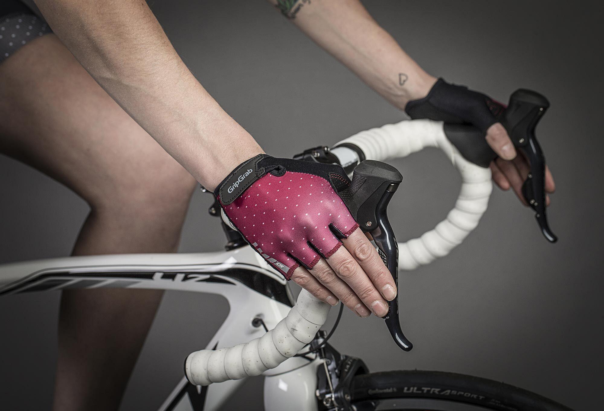GripGrab Rouleur Women Short Guantes Purple Black 3/6