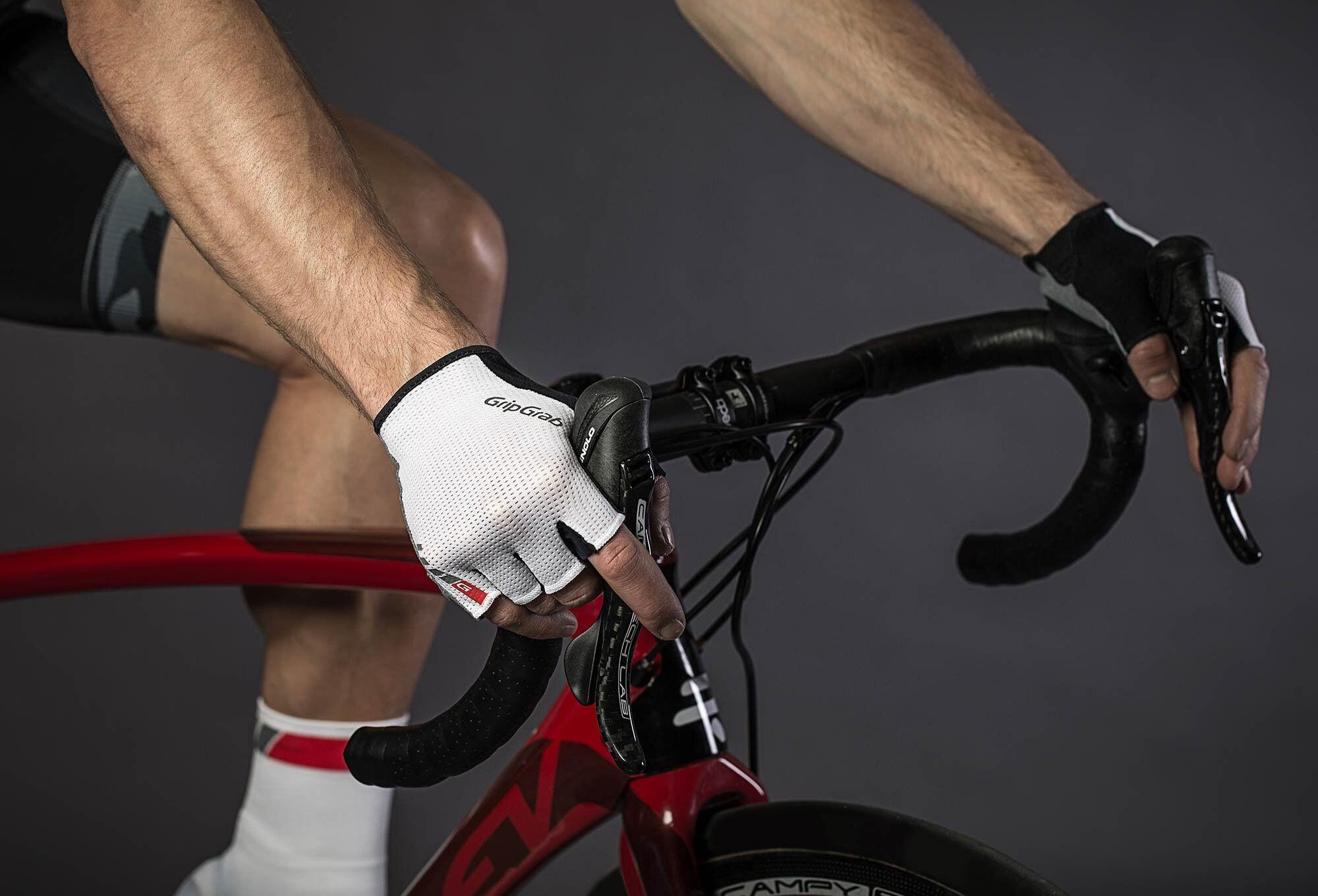 GripGrab EasyRider Guantes cortos blancos 3/5