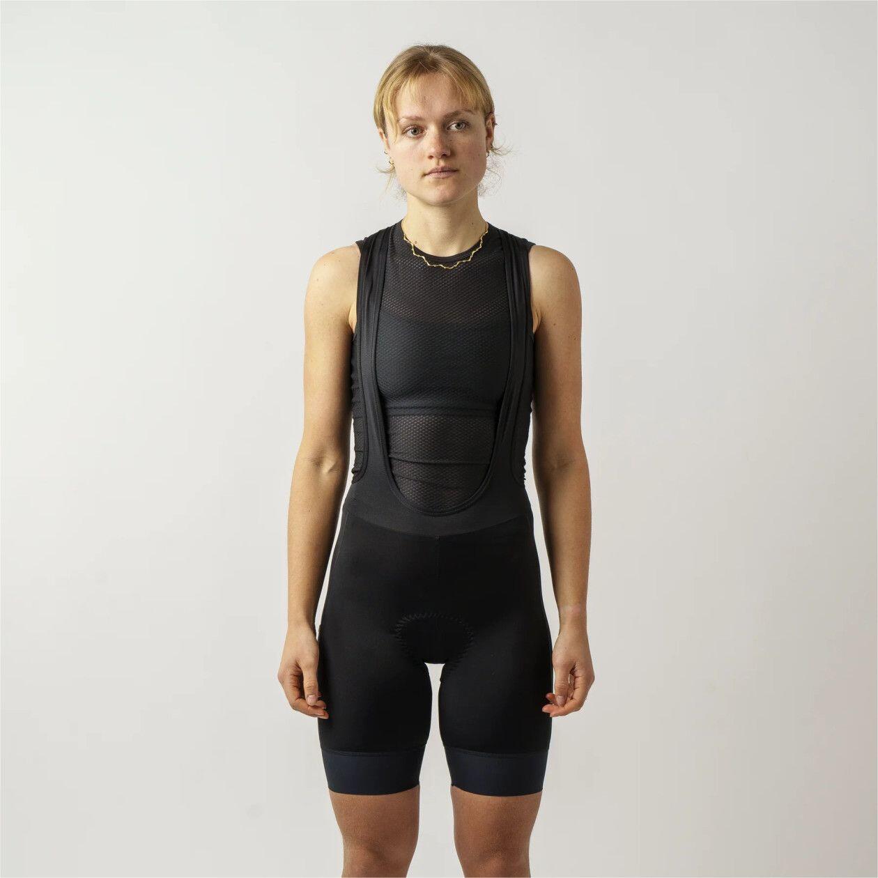 Kurze Damen-TrägerhoseGripGrab Essential Schwarz 3/6