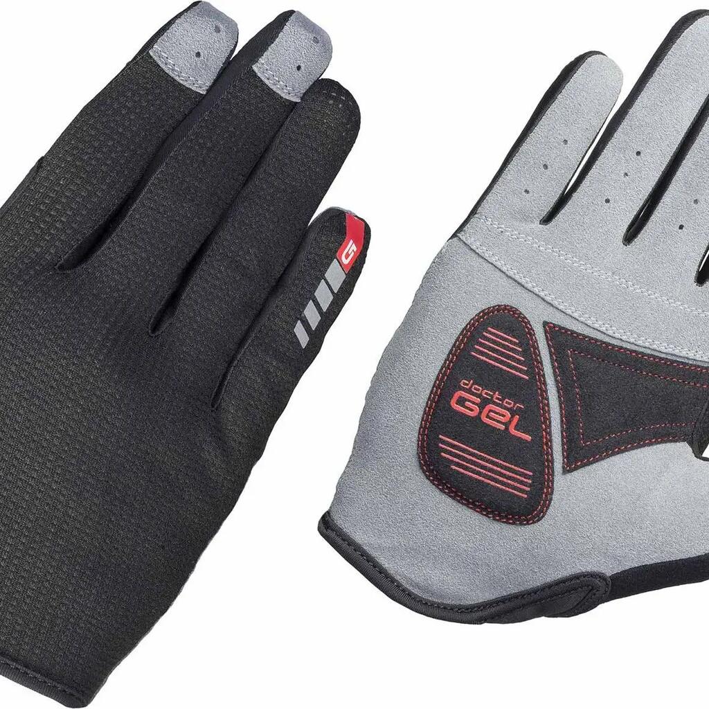 GripGrab Shark Long Gloves Black