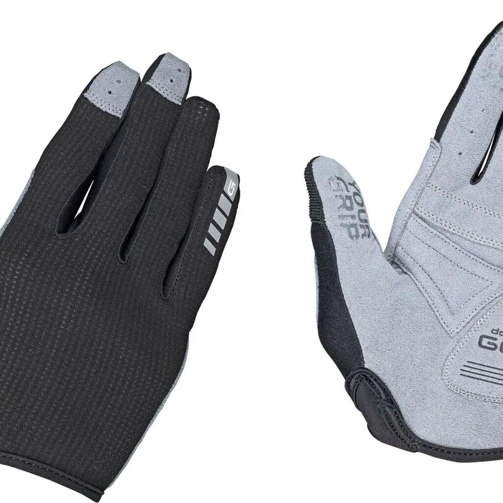 GripGrab Shark Women Long Goves Black