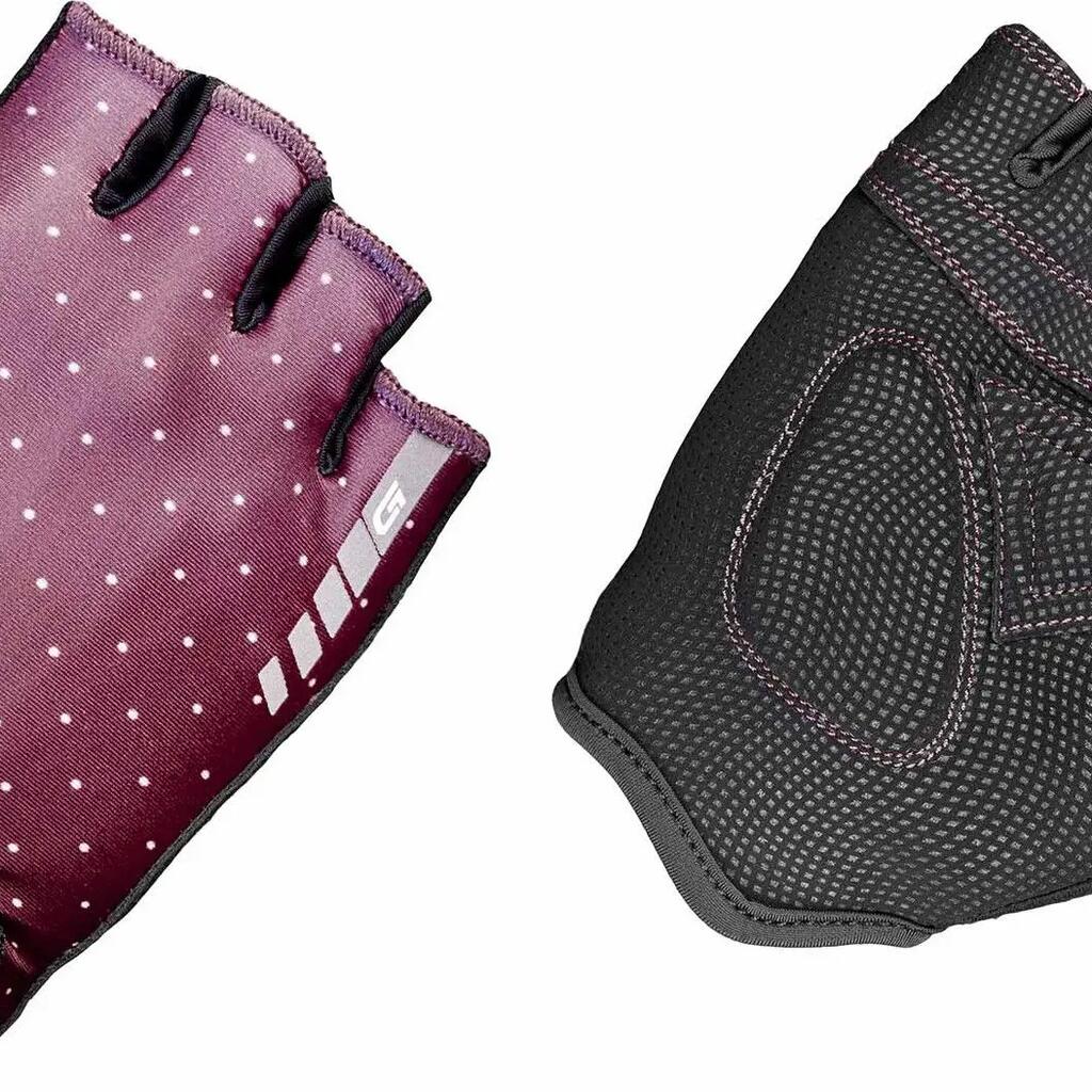 GripGrab Rouleur Women Short Gloves Purple Black