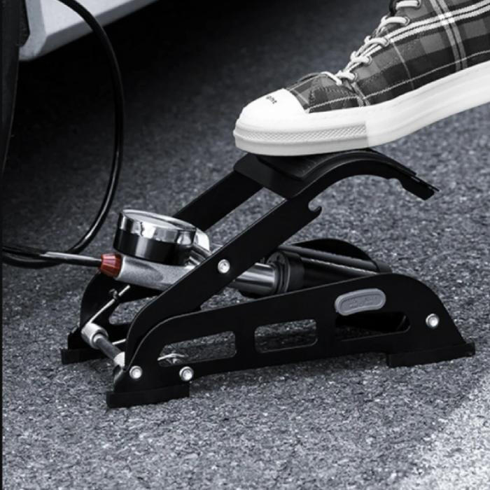 Pompka nożna tłokowa do roweru, motocykla, ROCKBROS FP540BK 6/7