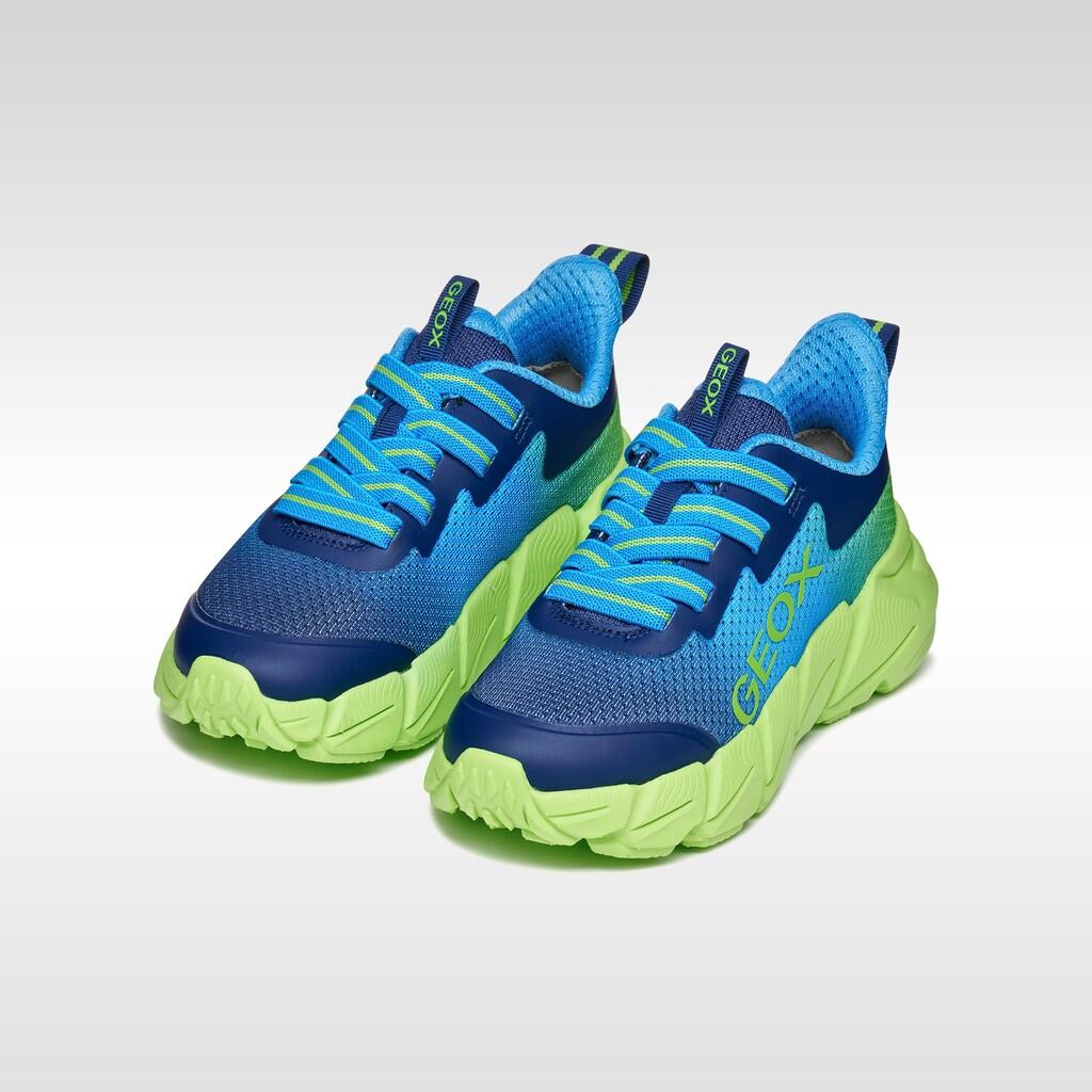 Baskets Garçon FLEXYPER FAST BOY Bleu Clair/Citron Vert 3/7