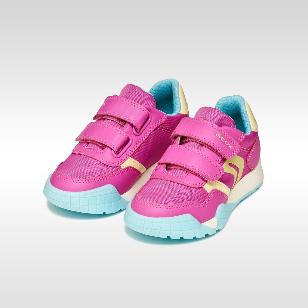 Baskets Fille RANN-E GIRL Fuchsia/Jaune Clair 3/7