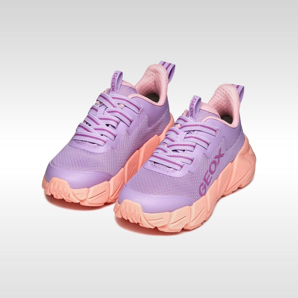 Baskets Fille FLEXYPER FAST GIRL Lilas/Corail Clair 3/7