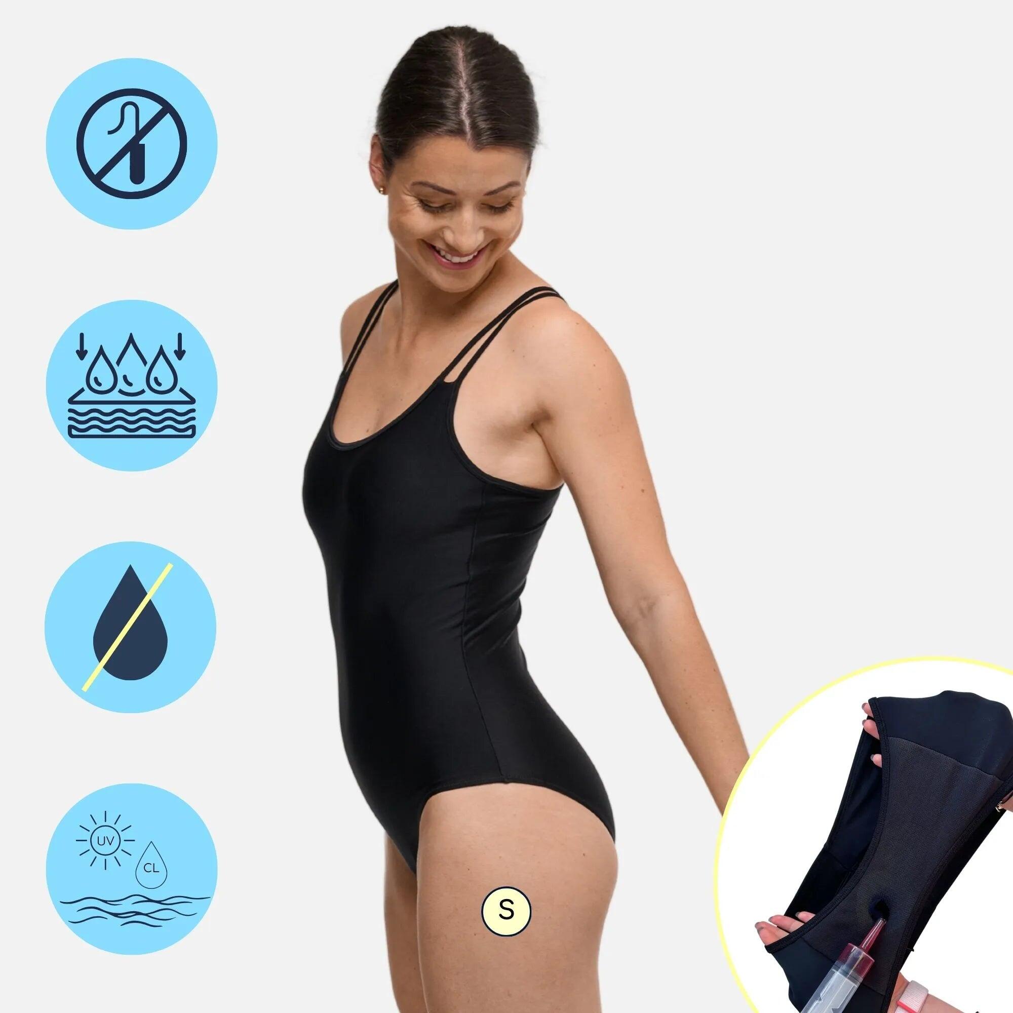 Fato de banho menstrual com alças ajustáveis - Fluxo Médio 3/8