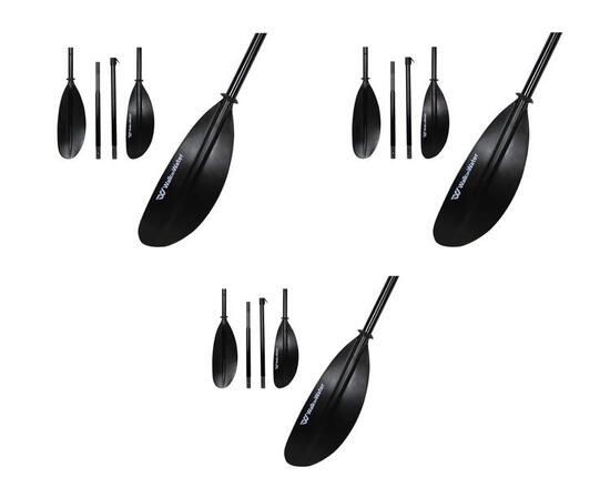 SET DI 3 PAGAIE DA KAYAK IN FIBRA 4 PEZZI - LEGGERE E SMONTABILI