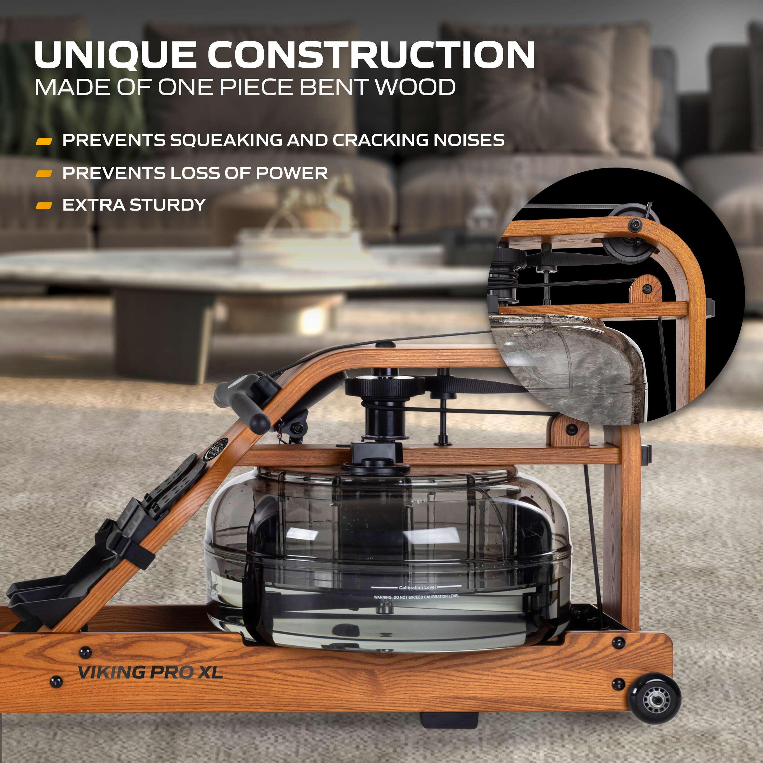Fluid Rower Viking PRO XL Wasser Rudergerät Dual Rail 2/7