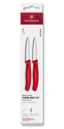 Zestaw 2 noży gładki i ząbkowany 8cm Swiss Classic