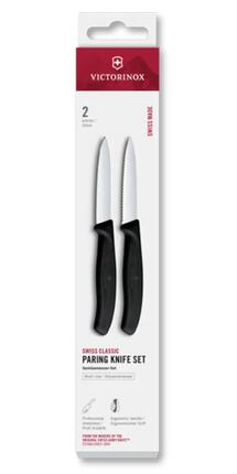 Zestaw 2 noży gładki i ząbkowany 8cm Swiss Classic