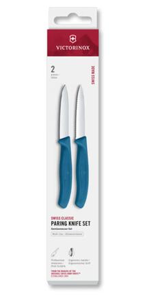 Zestaw 2 noży gładki i ząbkowany 8cm Swiss Classic