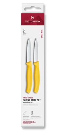 Zestaw 2 noży gładki i ząbkowany 8cm Swiss Classic
