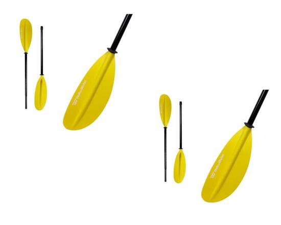 LOT DE 2 PAGAIES KAYAK FIBRE 2 PARTIES - RIGIDES ET LÉGÈRES