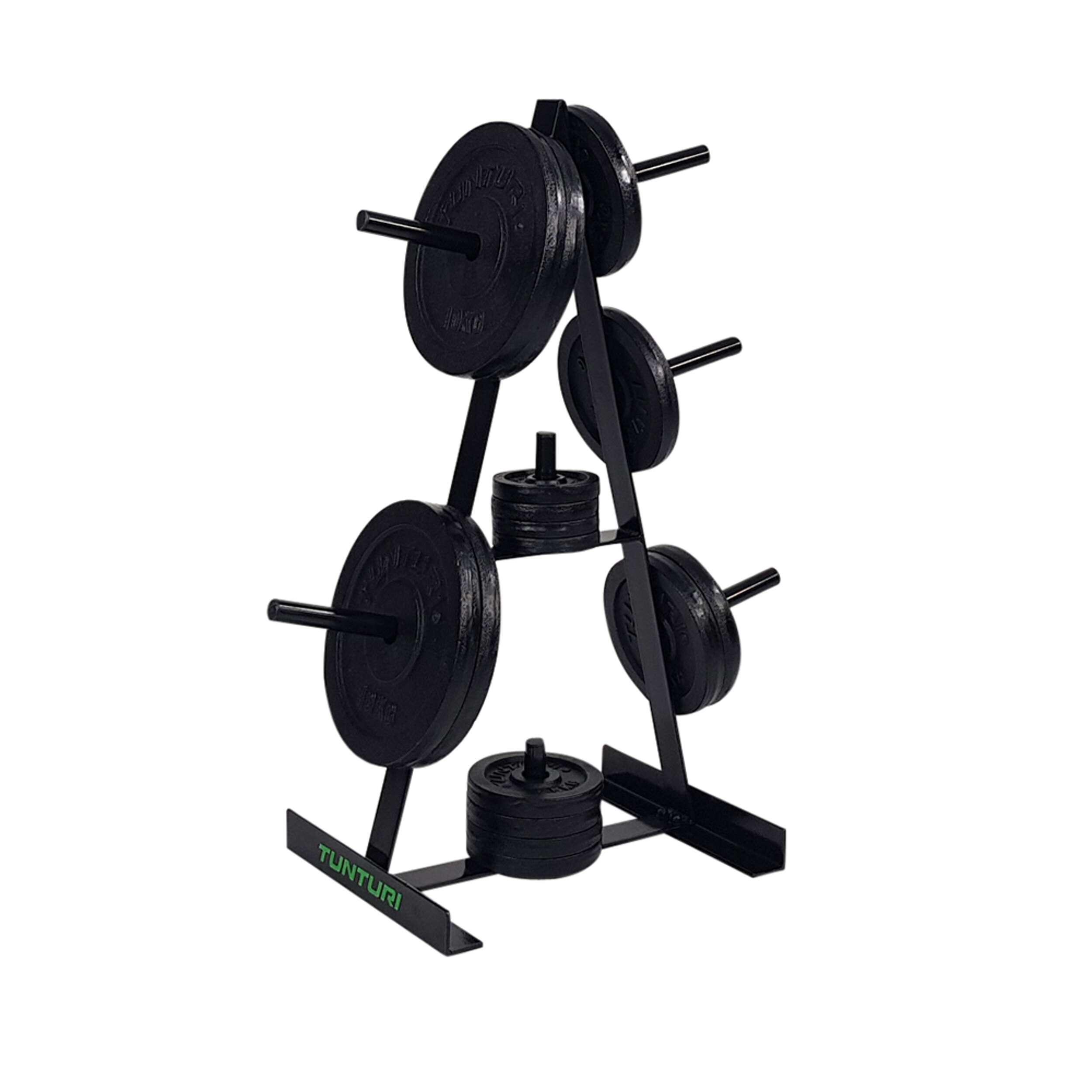 Support de rangement rack pour disques et poids diamètre 30mm noir 2/7