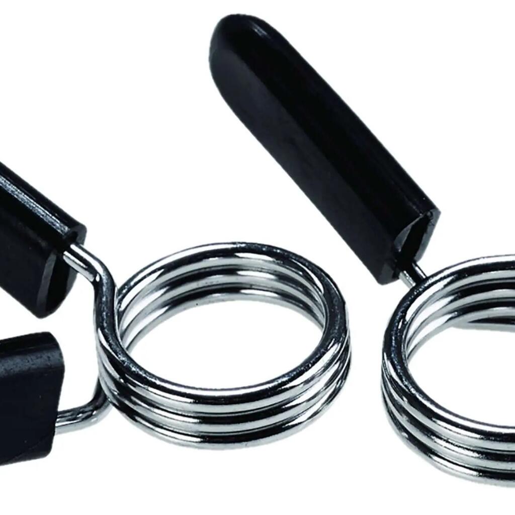 Tunturi Spring Clip Ø 30 mm, Set of 2 black/chrome