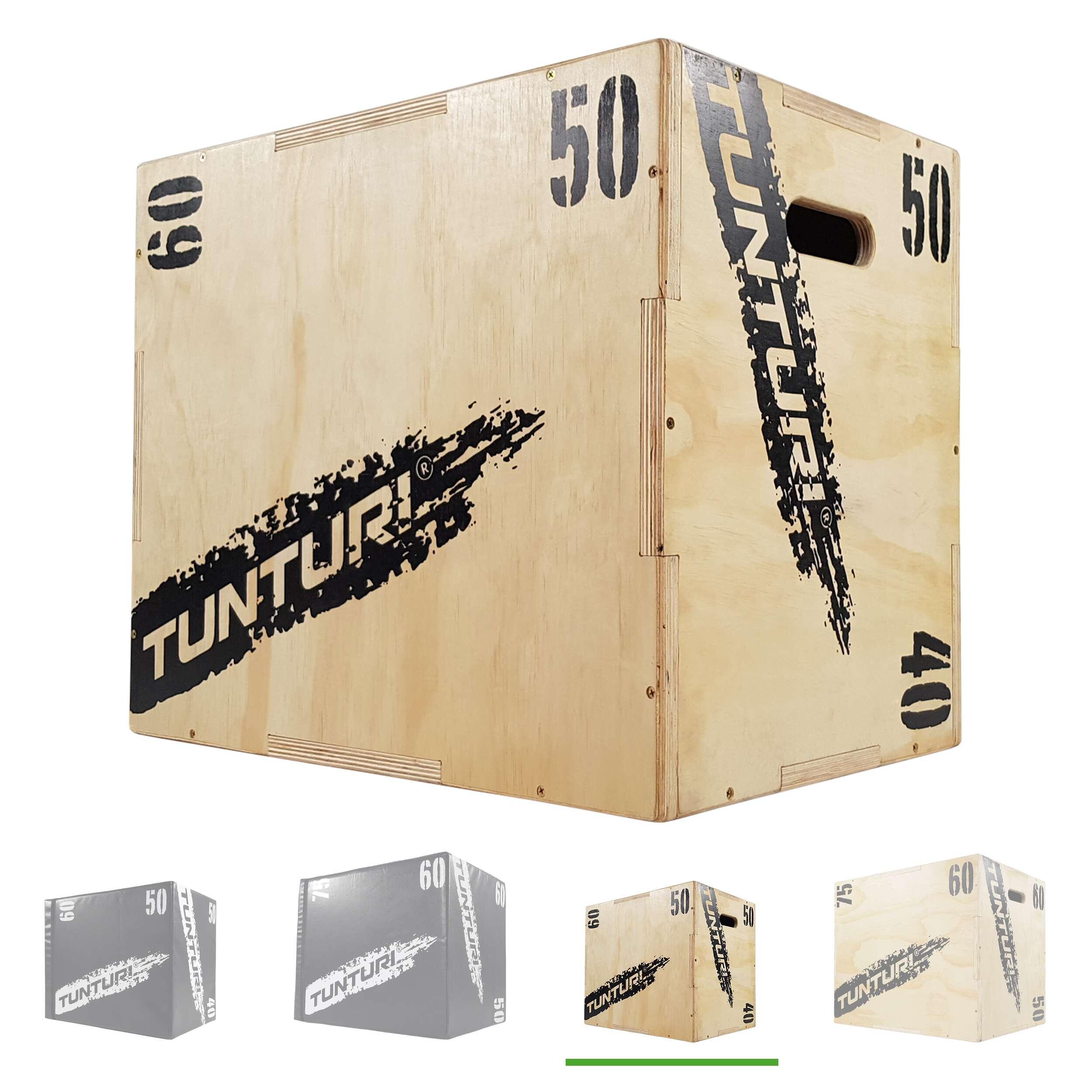 TUNTURI Plyometrická bedna dřevěná Plyo Box 40/50/60 cm