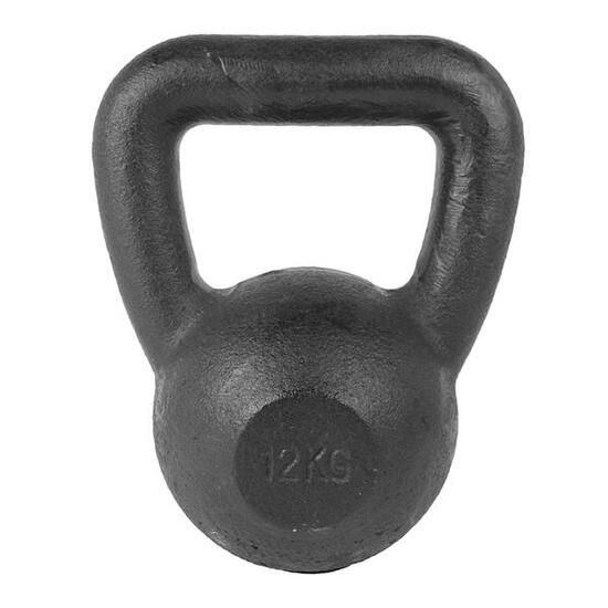 Kugelhantel aus Gusseisen - mit Gummiboden - Kettlebell