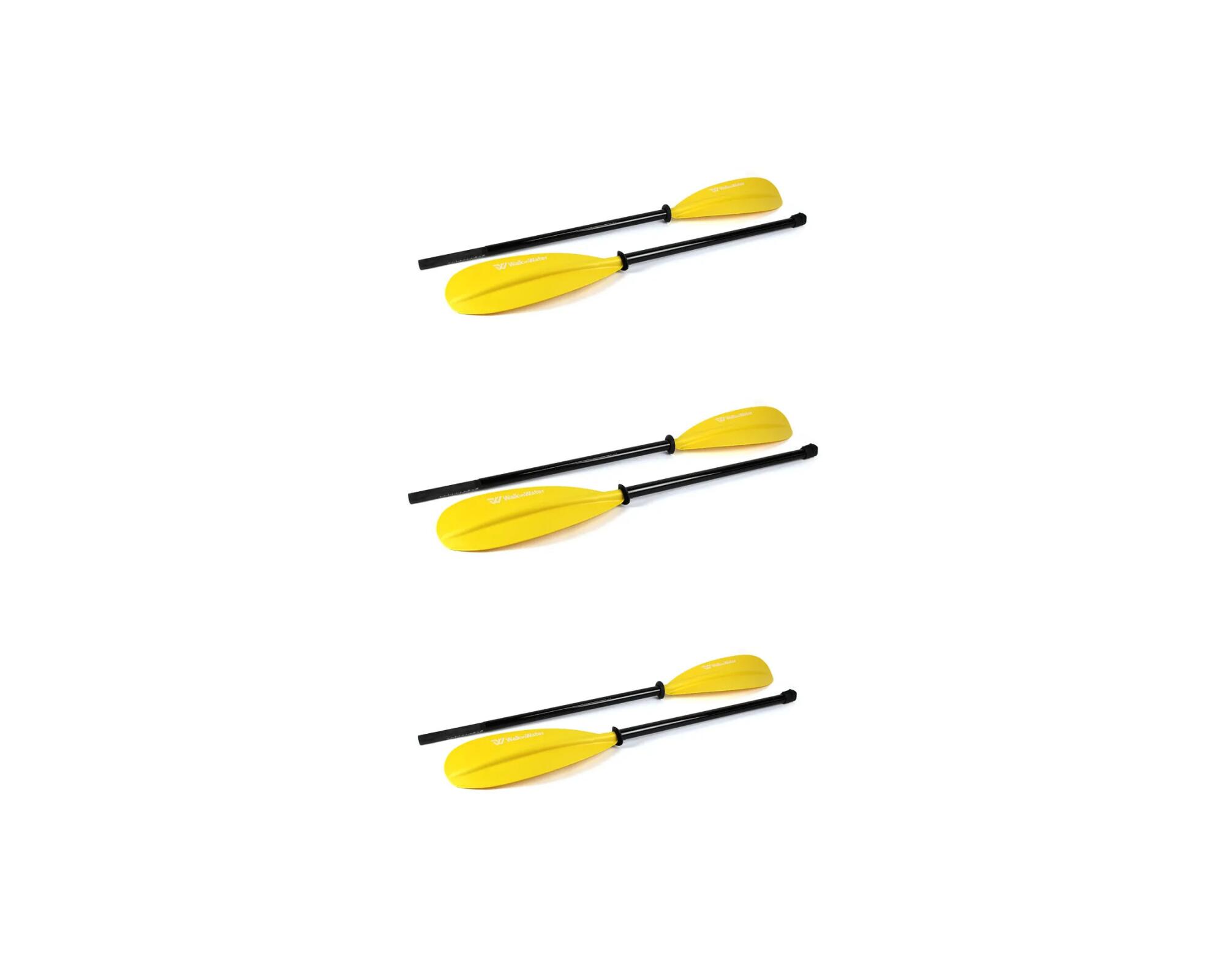 3ER-SET GLASFASER KAJAKPADDEL 2-TEILIG - STARR UND LEICHT 2/5