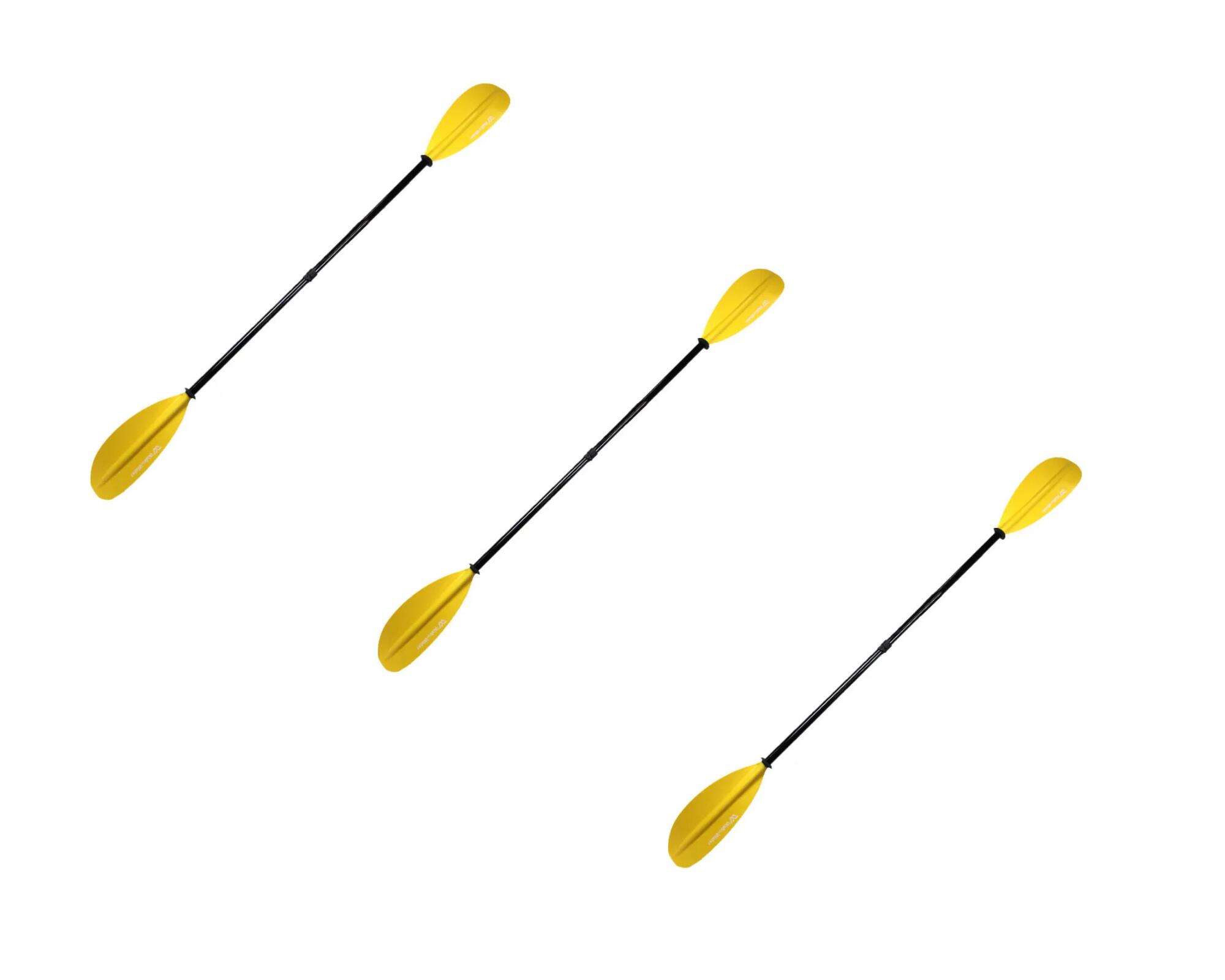 3ER-SET GLASFASER KAJAKPADDEL 2-TEILIG - STARR UND LEICHT 4/5