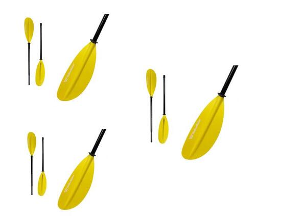 LOT DE 3 PAGAIES KAYAK FIBRE 2 PARTIES - RIGIDES ET LÉGÈRES