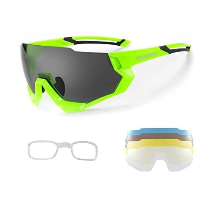 Okulary rowerowe / sportowe z polaryzacją, wymienne soczewki UV400 ROCKBROS 2/7