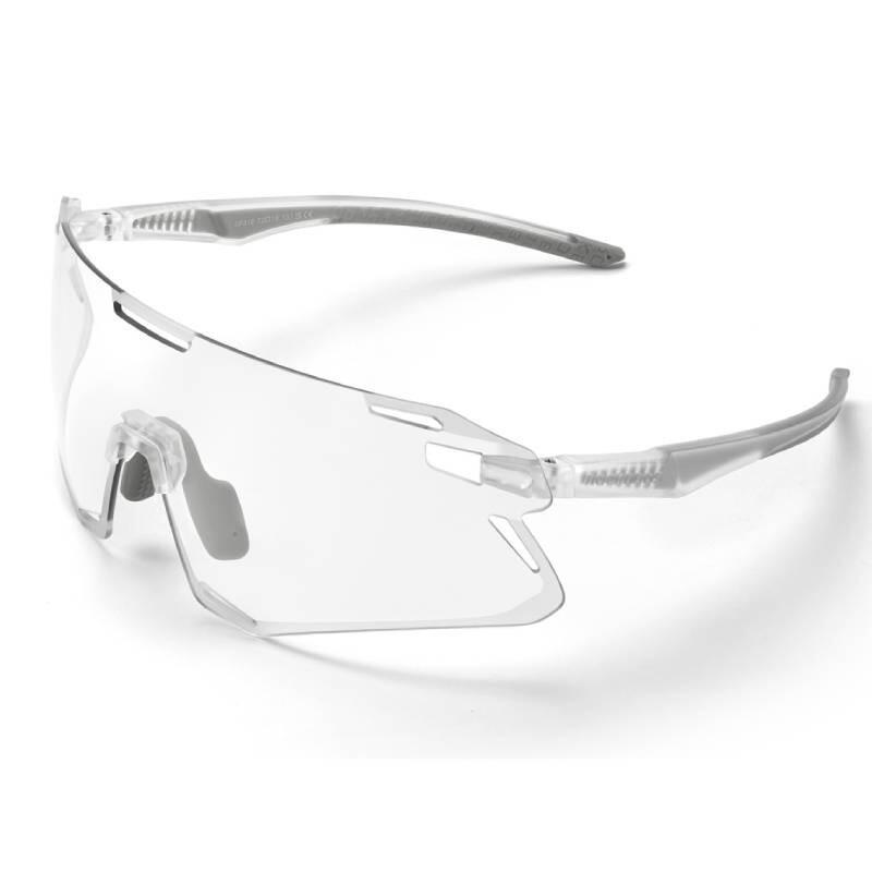 Okulary rowerowe / sportowe fotochrom ROCKBROS UV400 14120007009 biały/szary
