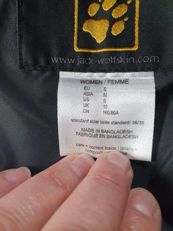 Tussen Particulieren - Donkergrijze regenjas Jack Wolfskin maat S 3/3