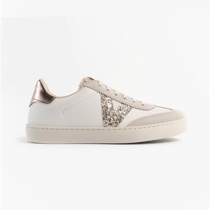 Baskets sport femme - Effet cuir et borreguito - BERLIN CICLISTA - Blanc