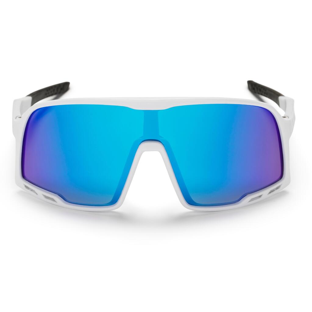 CHPO Henrik Polarized Sunglasses White Blue Mirror