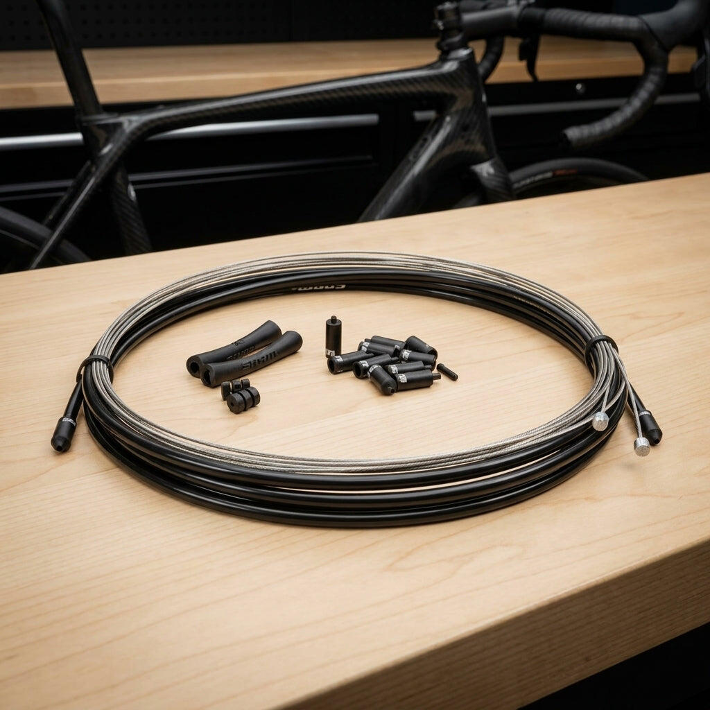 Sram kit de câbles de dérailleur Slick Wire route/VTT noir 4 mm 2/2