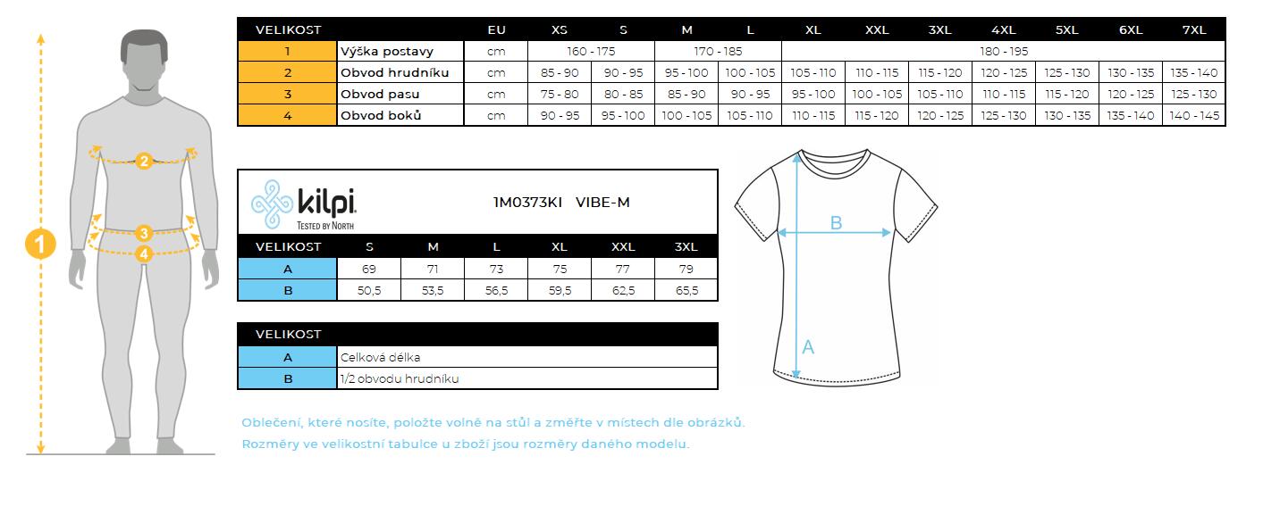 Herren-Baumwoll-T-Shirt mit kurzen Ärmeln Kilpi VIBE-M 3/3