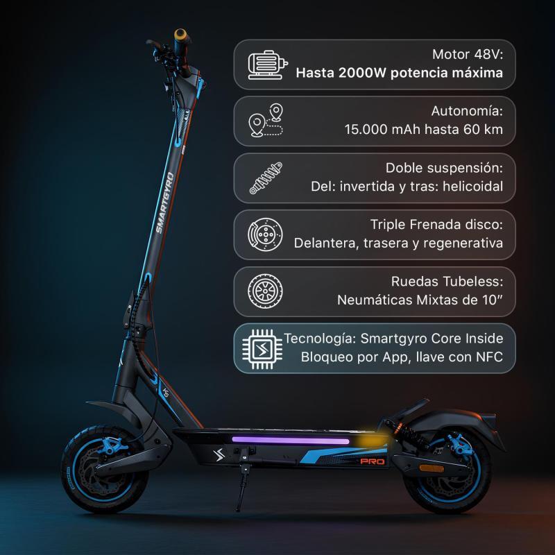 Patinete Eléctrico K5 PRO Certificado DGT Smartgyro 2/7