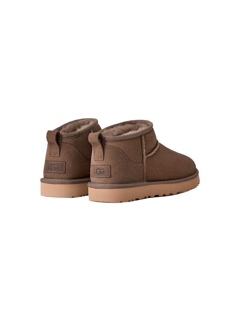 Botines Planos Mujer Ugg Classic Ultra Mini Gris 5/7