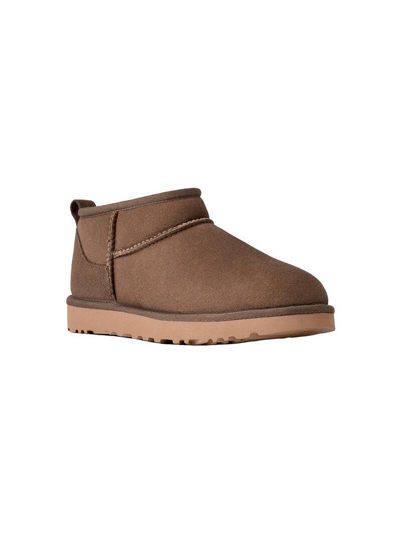 Botines Planos Mujer Ugg Classic Ultra Mini Gris 4/7