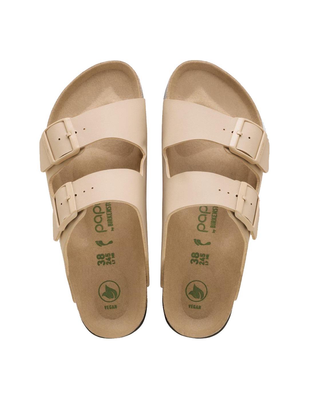 Sandales pour femme Birkenstock beige. 6/6