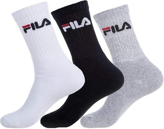 Skarpetki Fila Crew Tennis 3-pak unisex białe 39-42