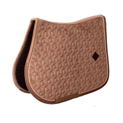 Tapis de selle velours bordeaux pony