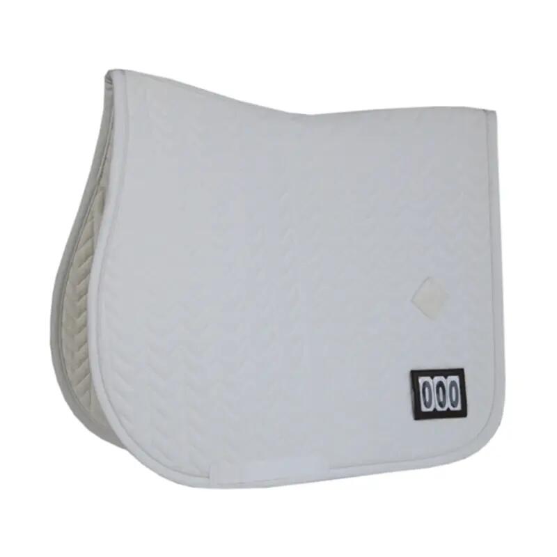 Saddle Pad fishbone competiton show jumping white