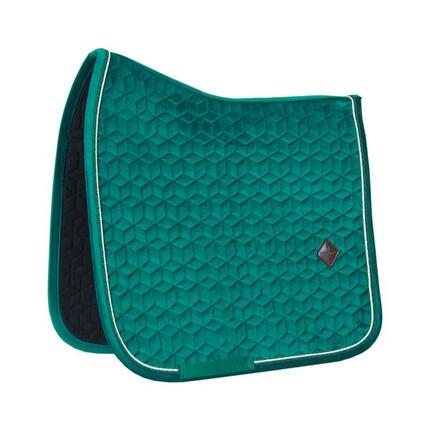 Tapis de selle dressage velours vieux rose cob