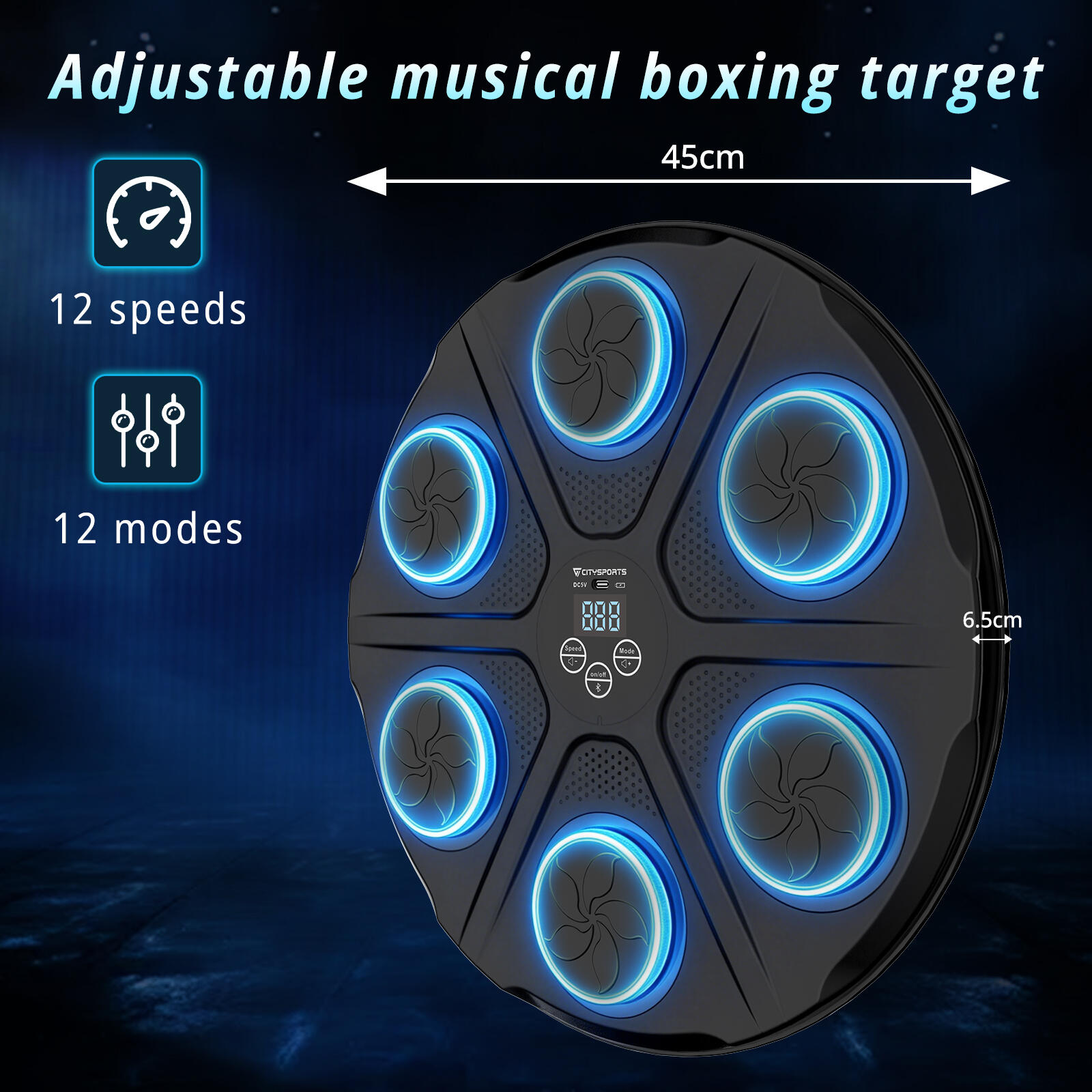 Hudební BoxerskýSstroj, Boxerské Tréninkové Vybavení, Bluetooth 6/6