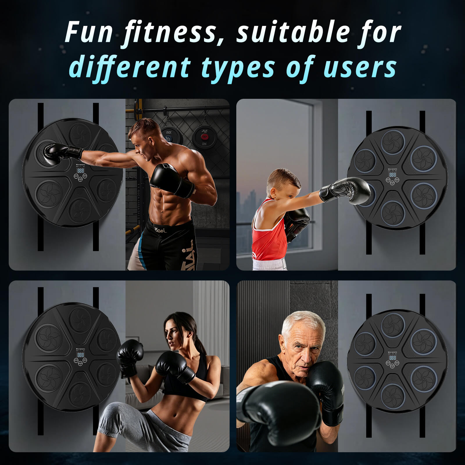 Hudební BoxerskýSstroj, Boxerské Tréninkové Vybavení, Bluetooth 4/6