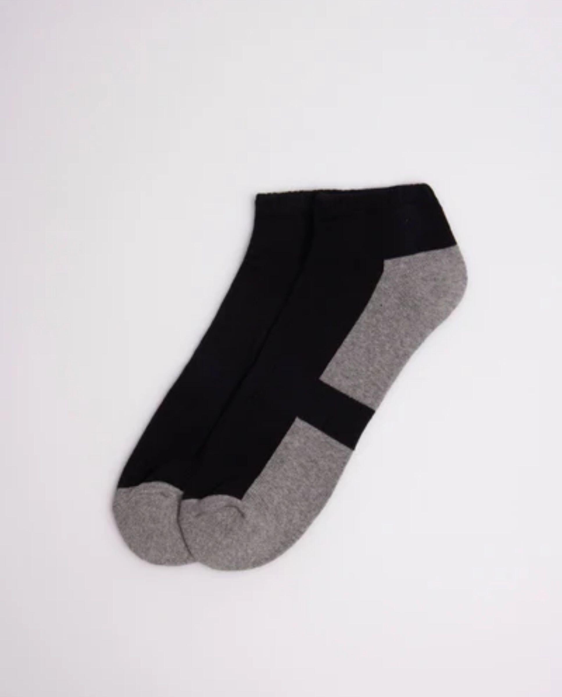 Lot de 3 chaussettes de sport grises et noires 3/4