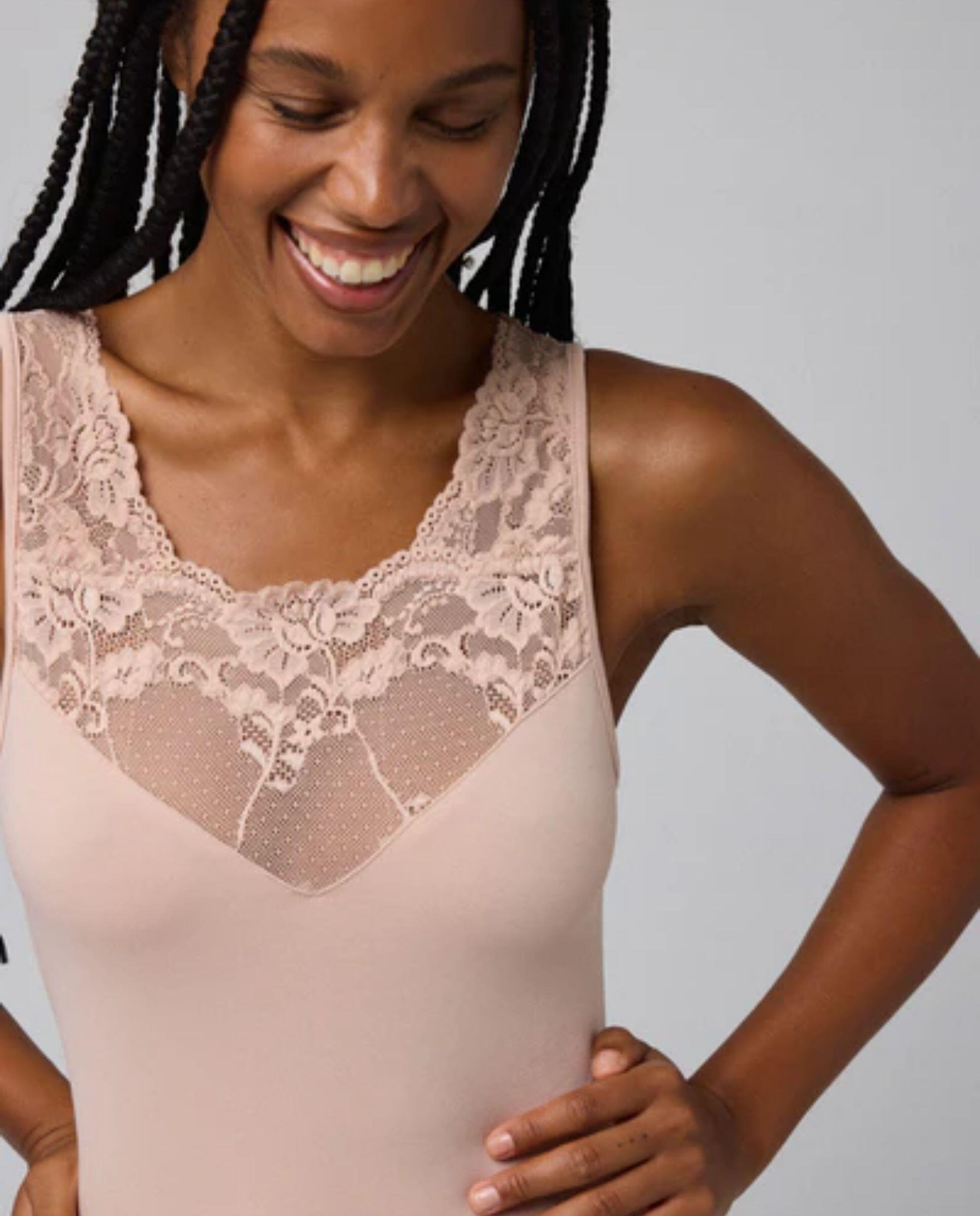 Camiseta térmica sin mangas de Mujer YSABEL MORA con encaje en el escote 3/4